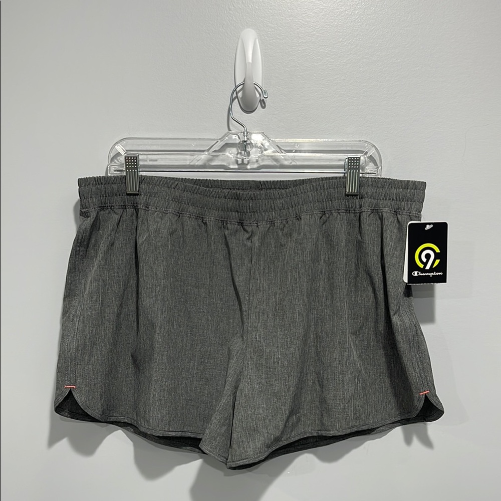 C9 by Champion Women's Gray Athletic Shorts Duo Dry with Inner briefs size XL